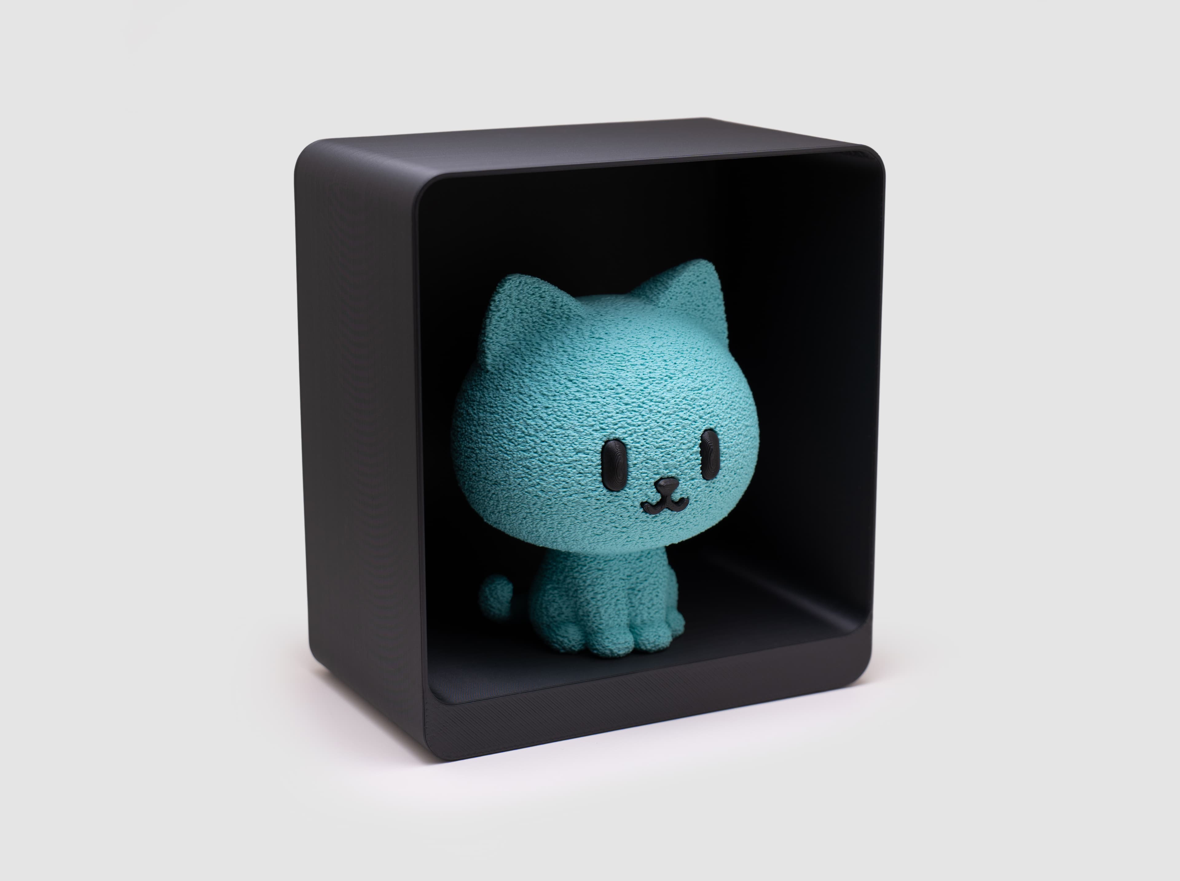 Chat — figurine & socle