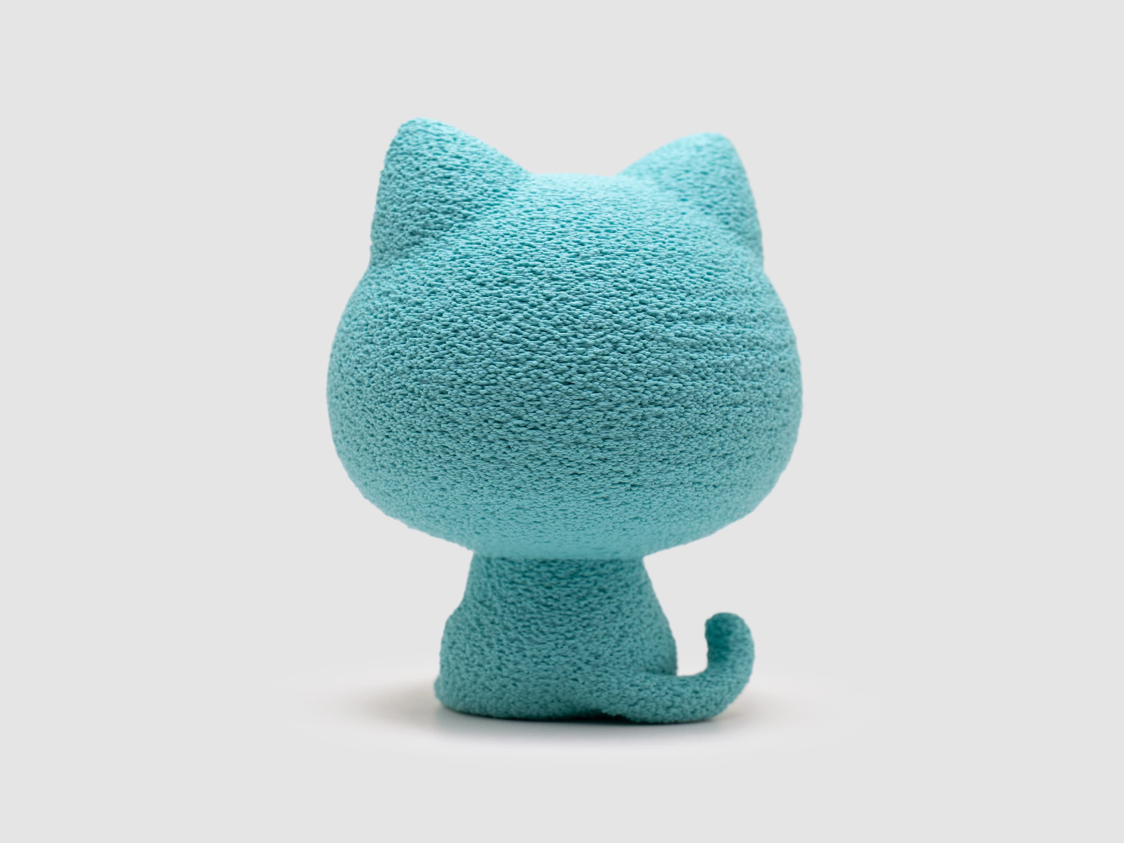 Chat — figurine & socle