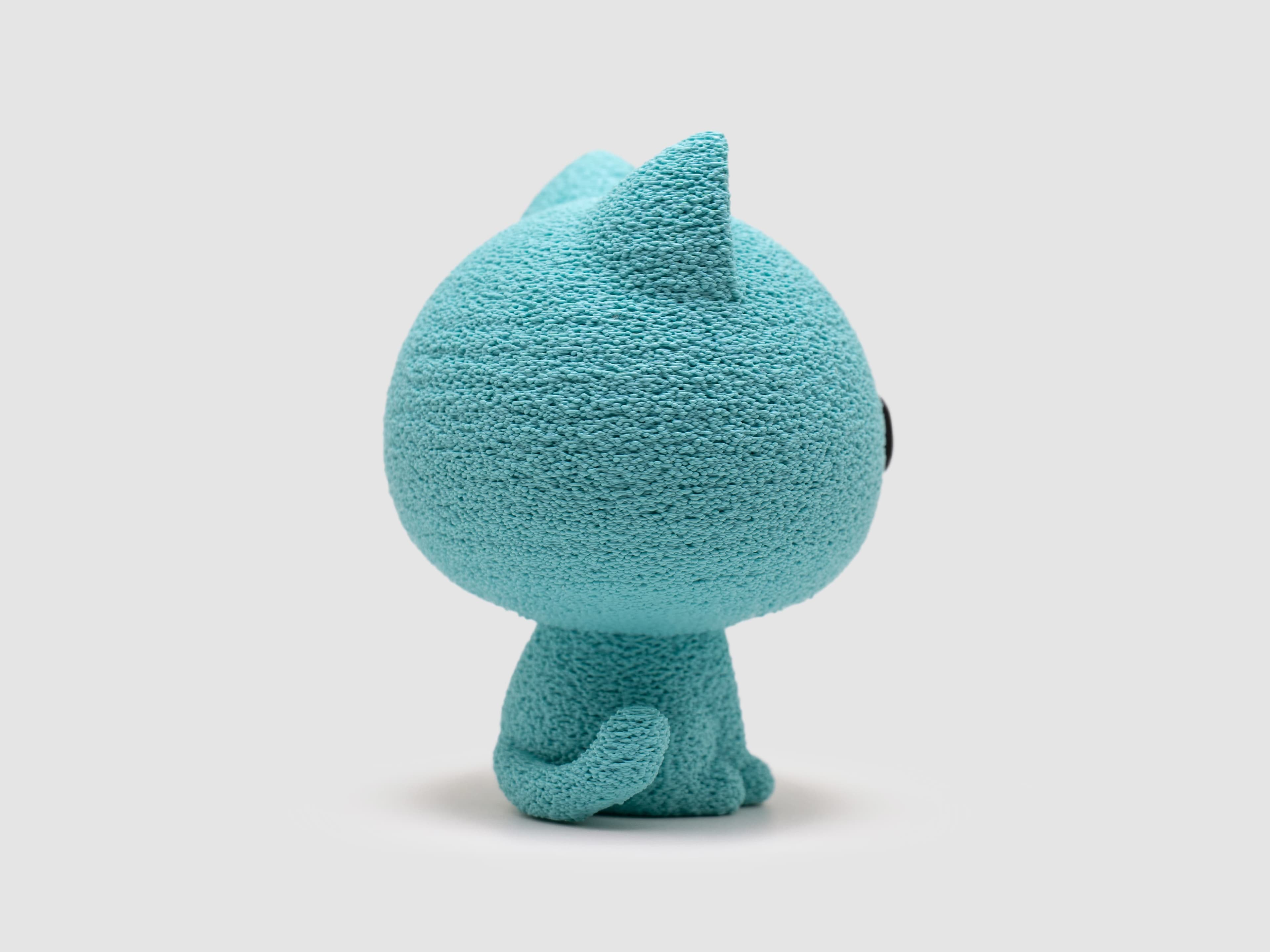Chat — figurine & socle