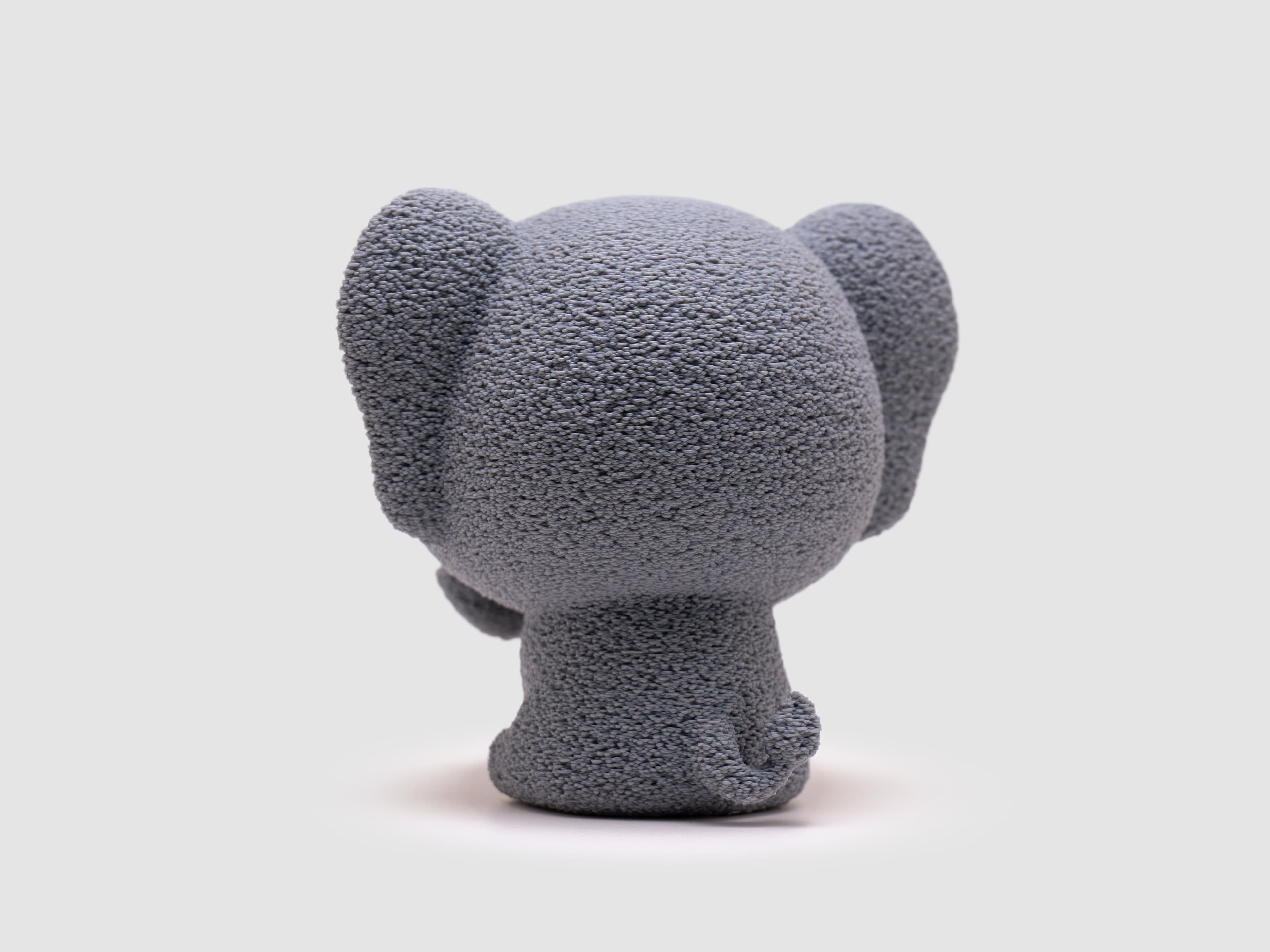 Éléphant — figurine & socle