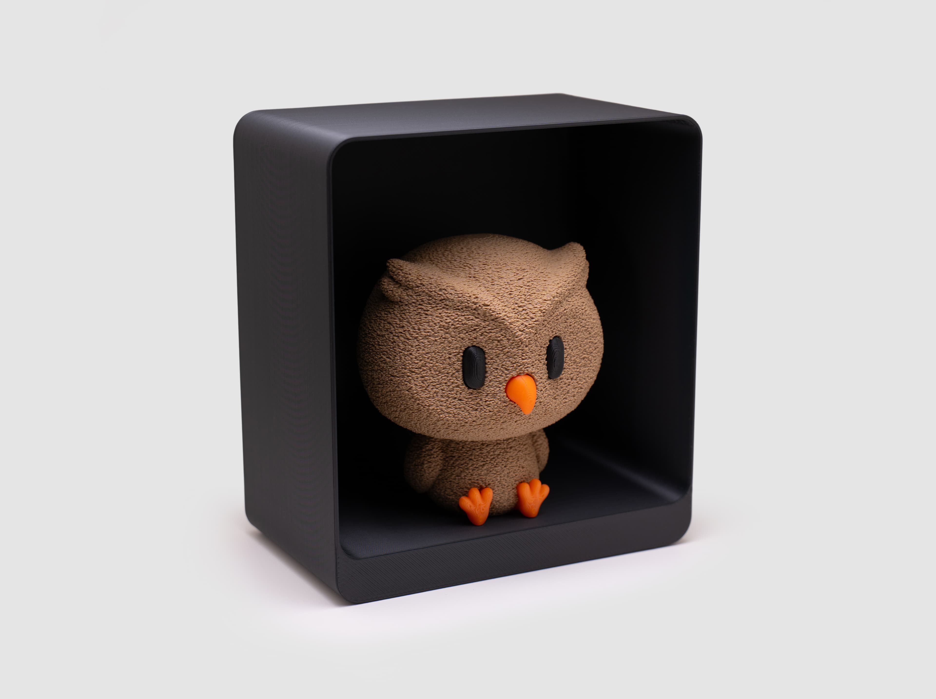 Hibou — figurine & socle