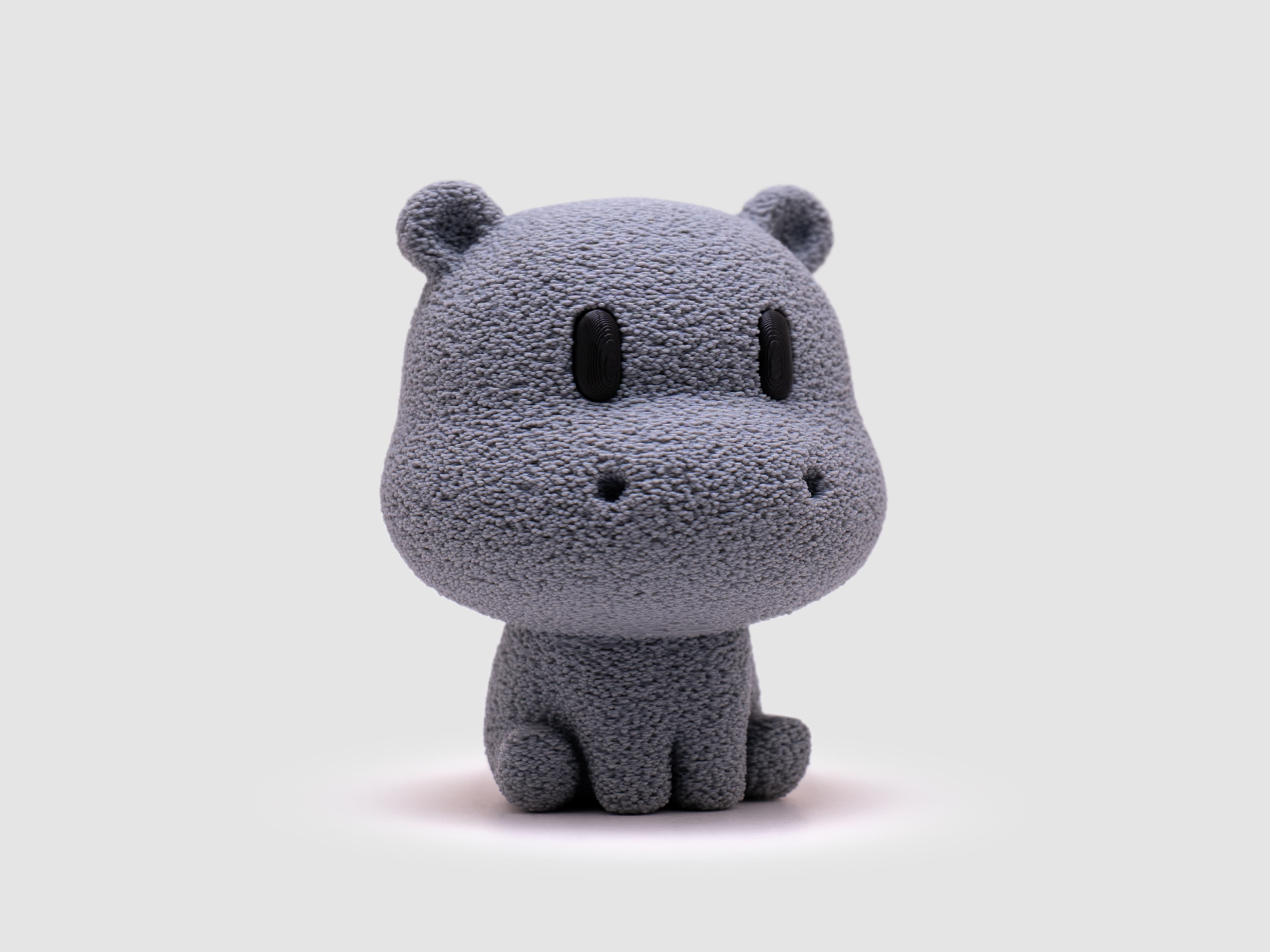 Hippopotame — figurine & socle