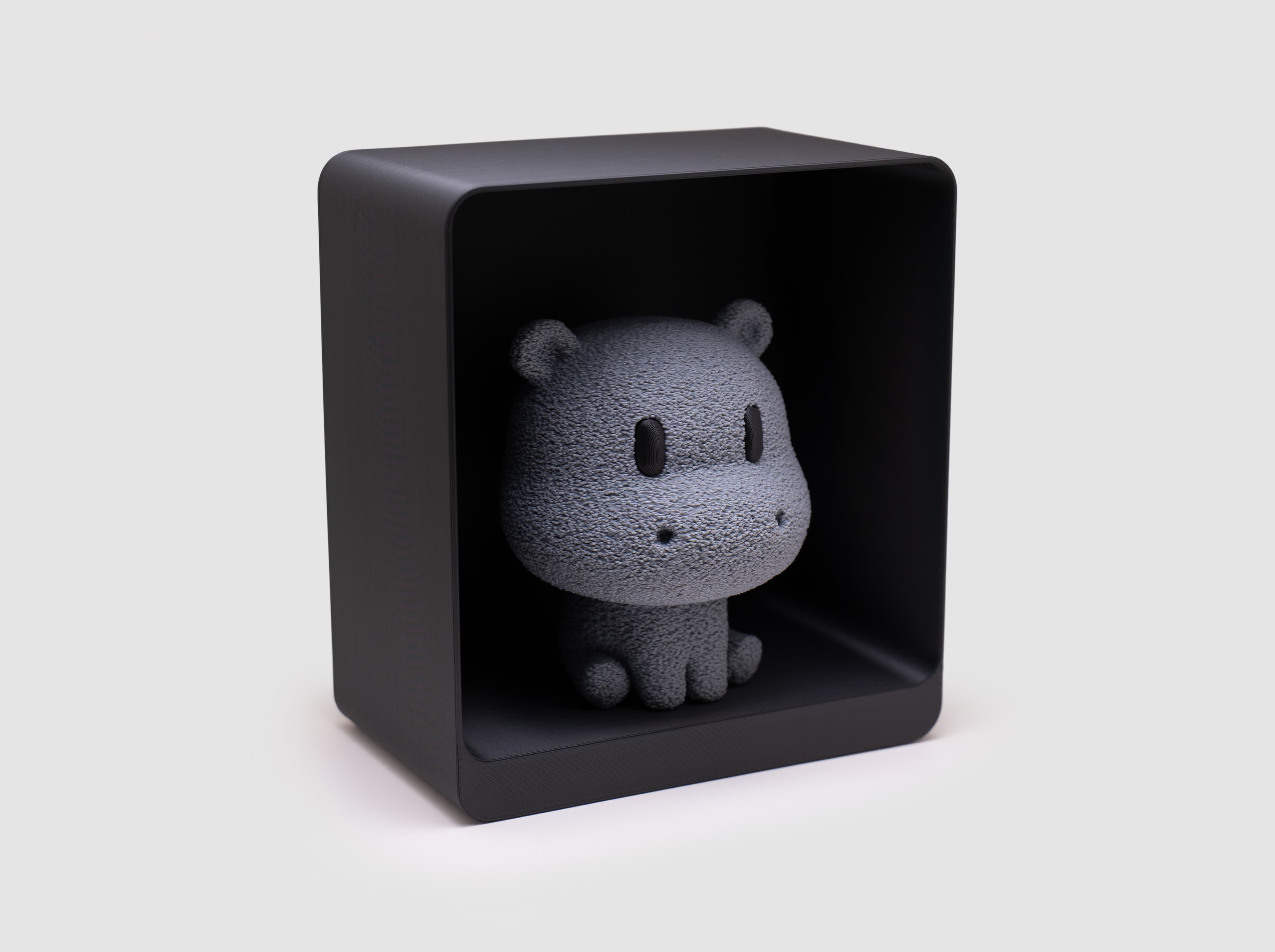 Hippopotame — figurine & socle