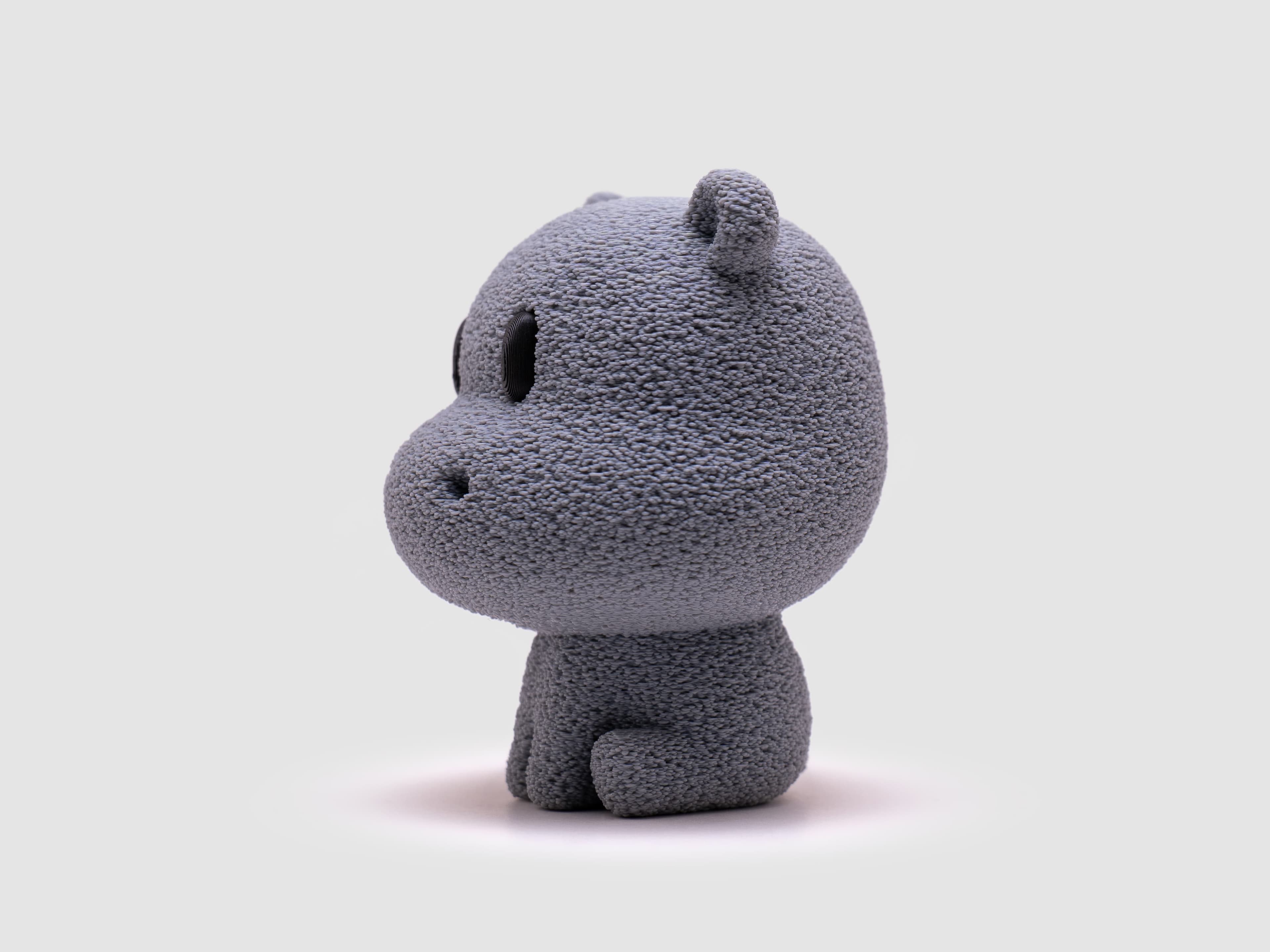 Hippopotame — figurine & socle