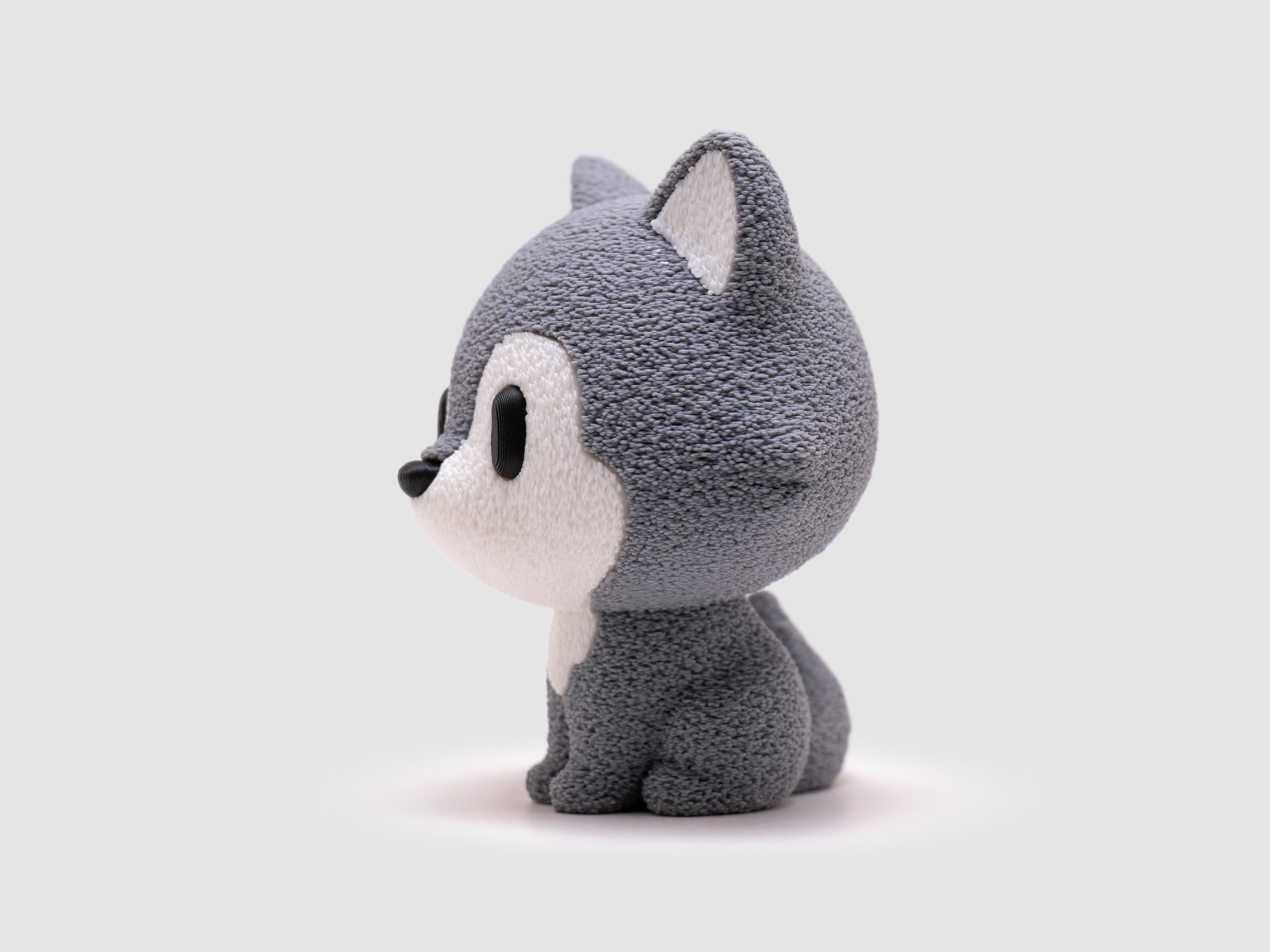 Loup — figurine & socle