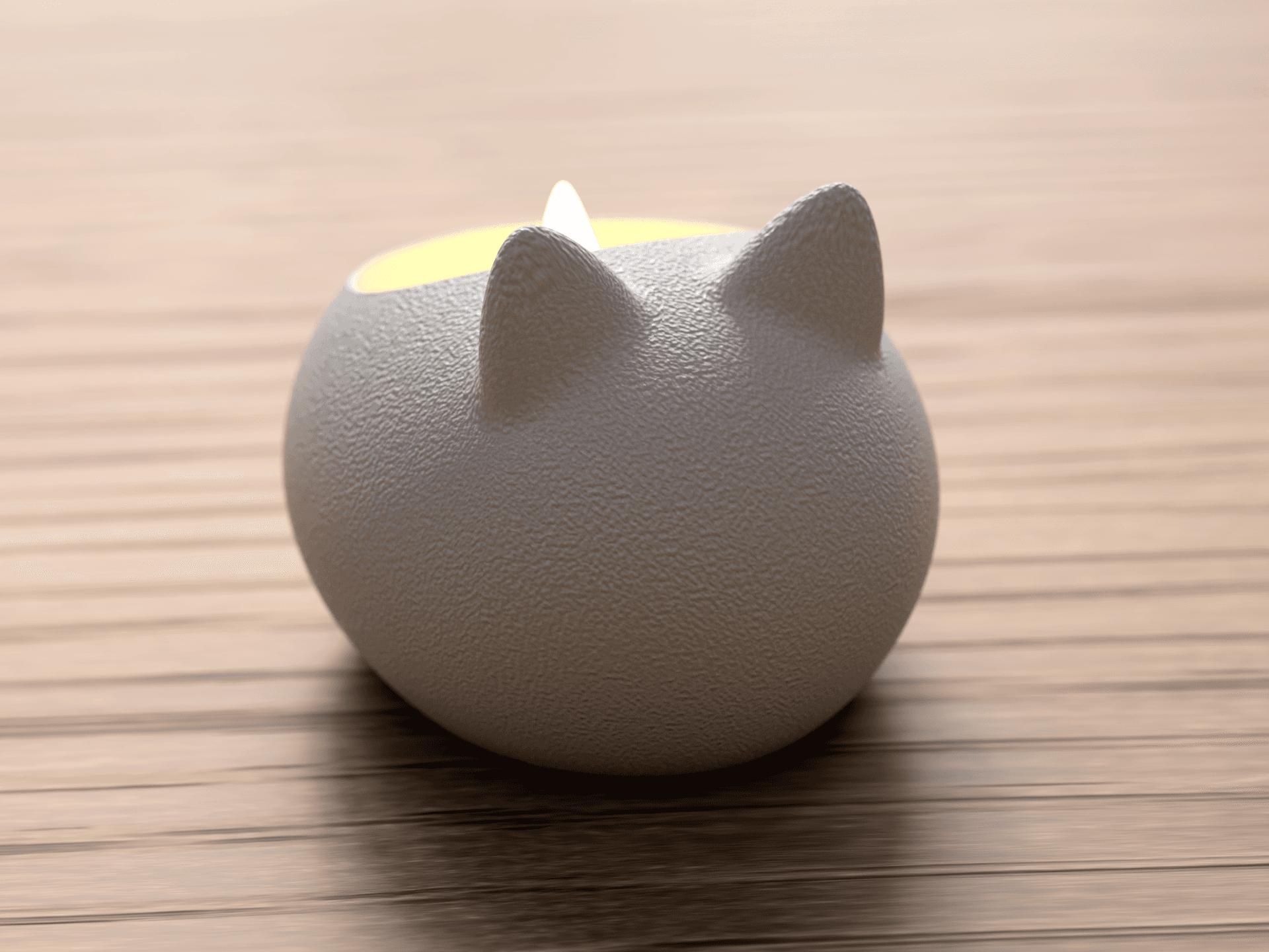 Photophore Chat (bougie LED)