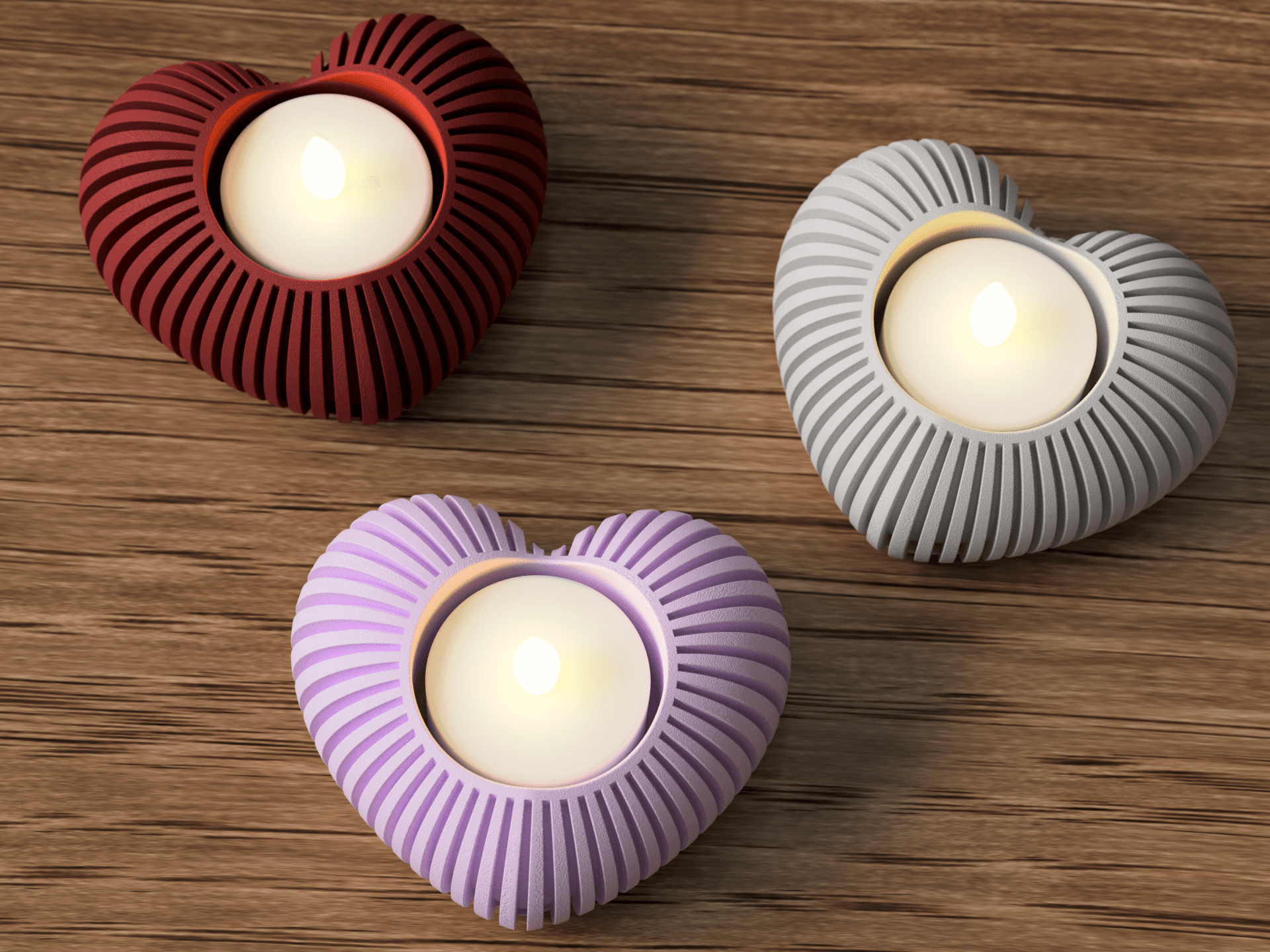 Photophore Cœur (bougie LED)