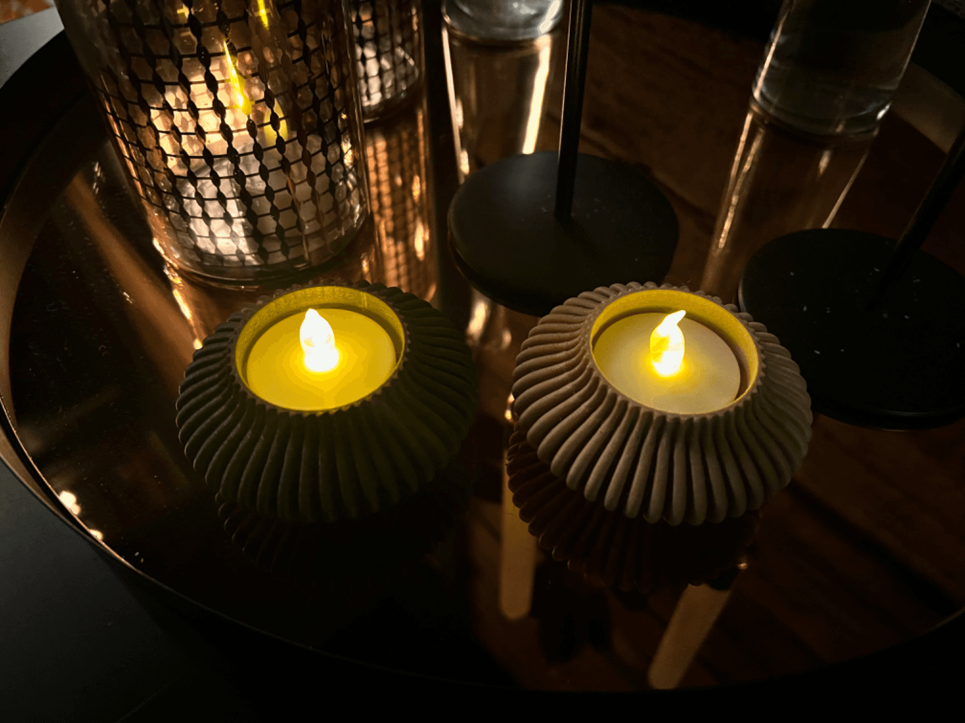Photophore Moderne (bougie LED)