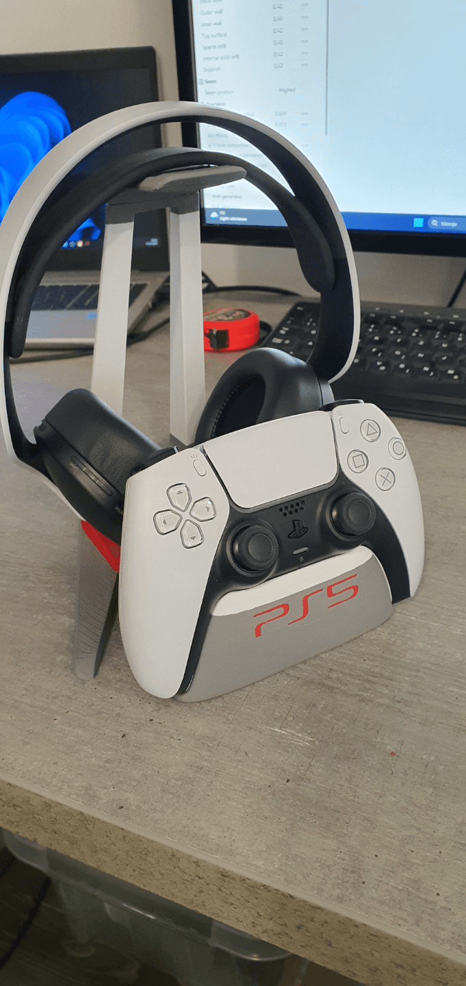 Support casque + manette PS5