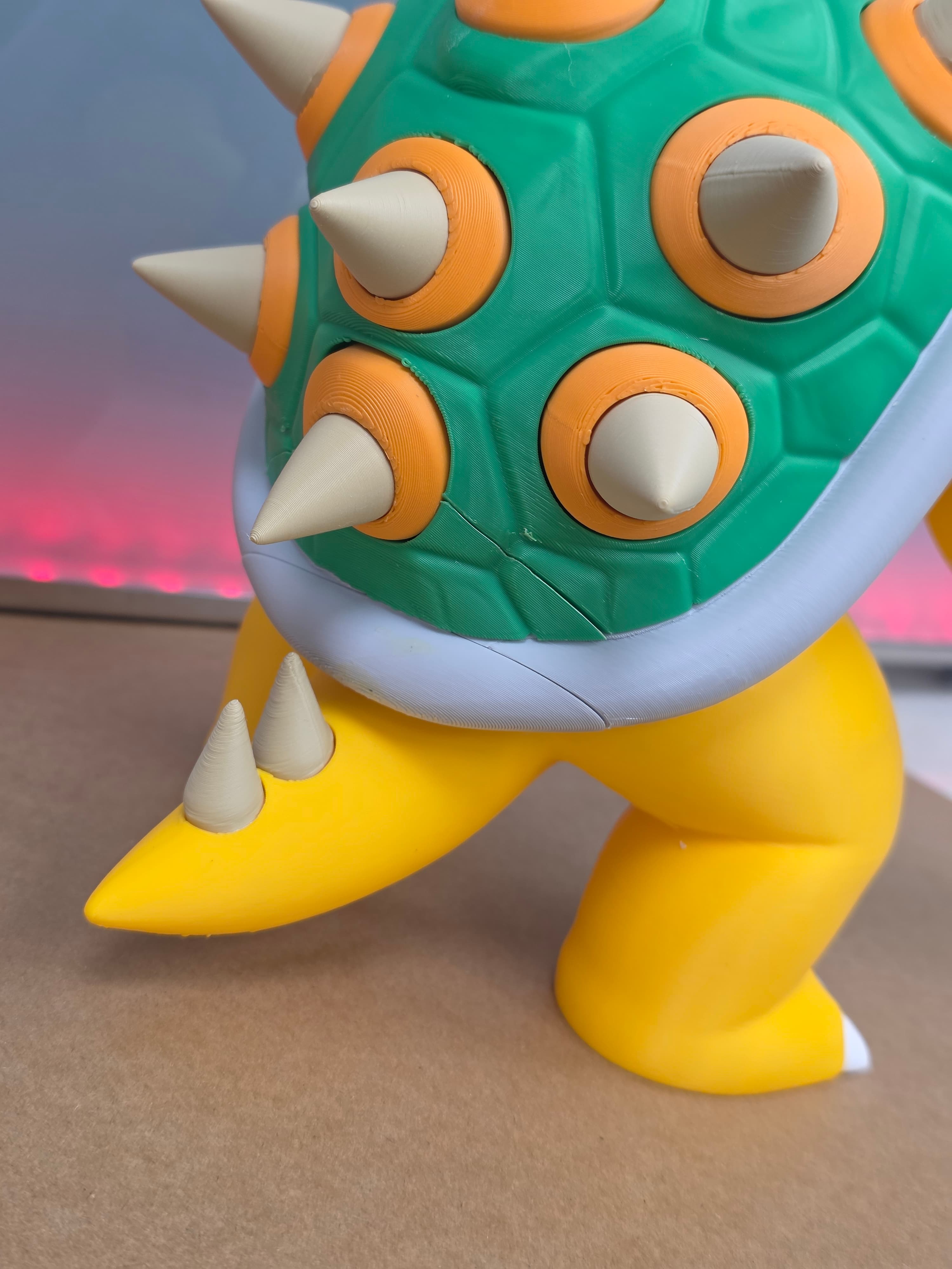 Bowser — figurine multicolore