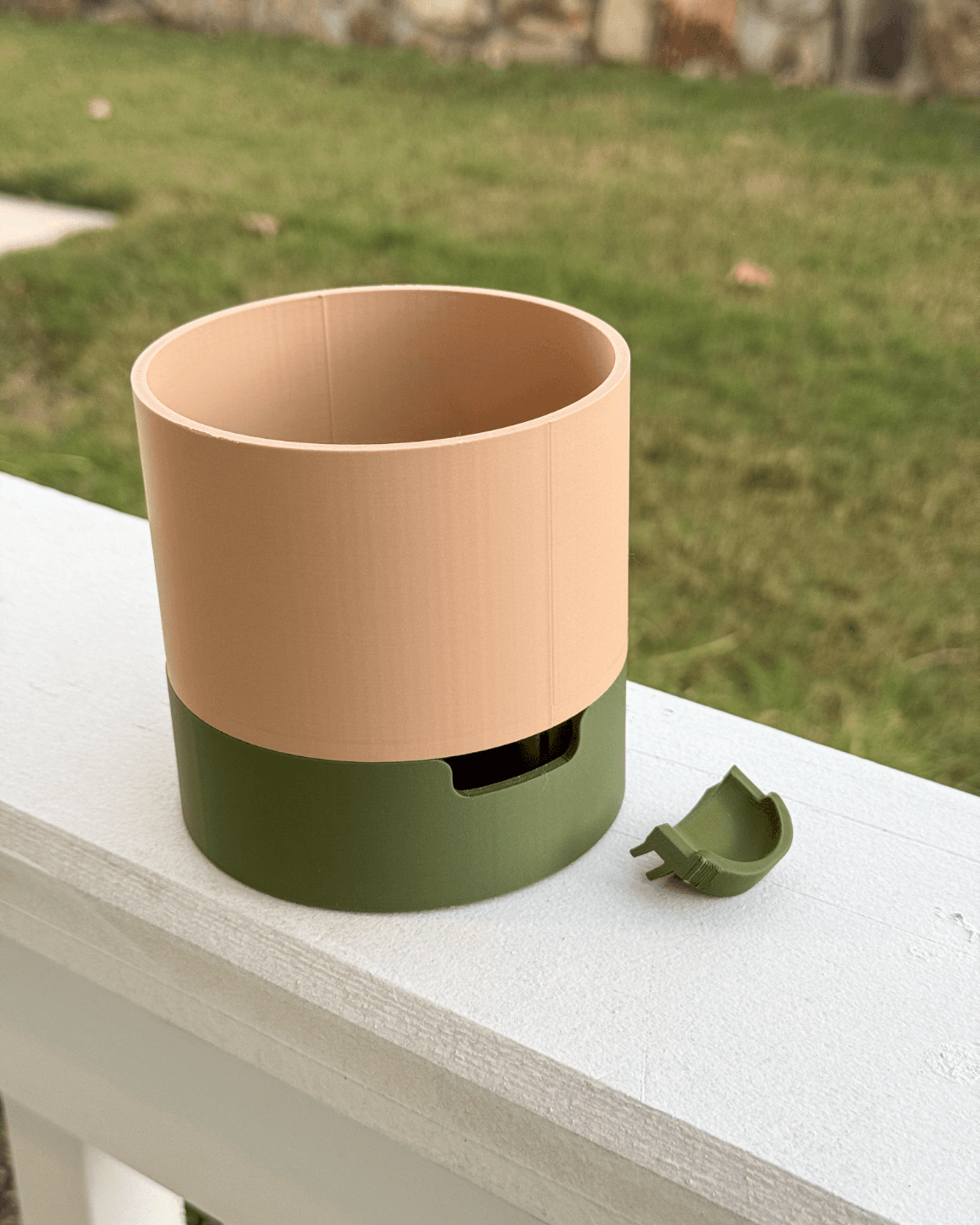 Cache-pot Auto-arrosant Rond