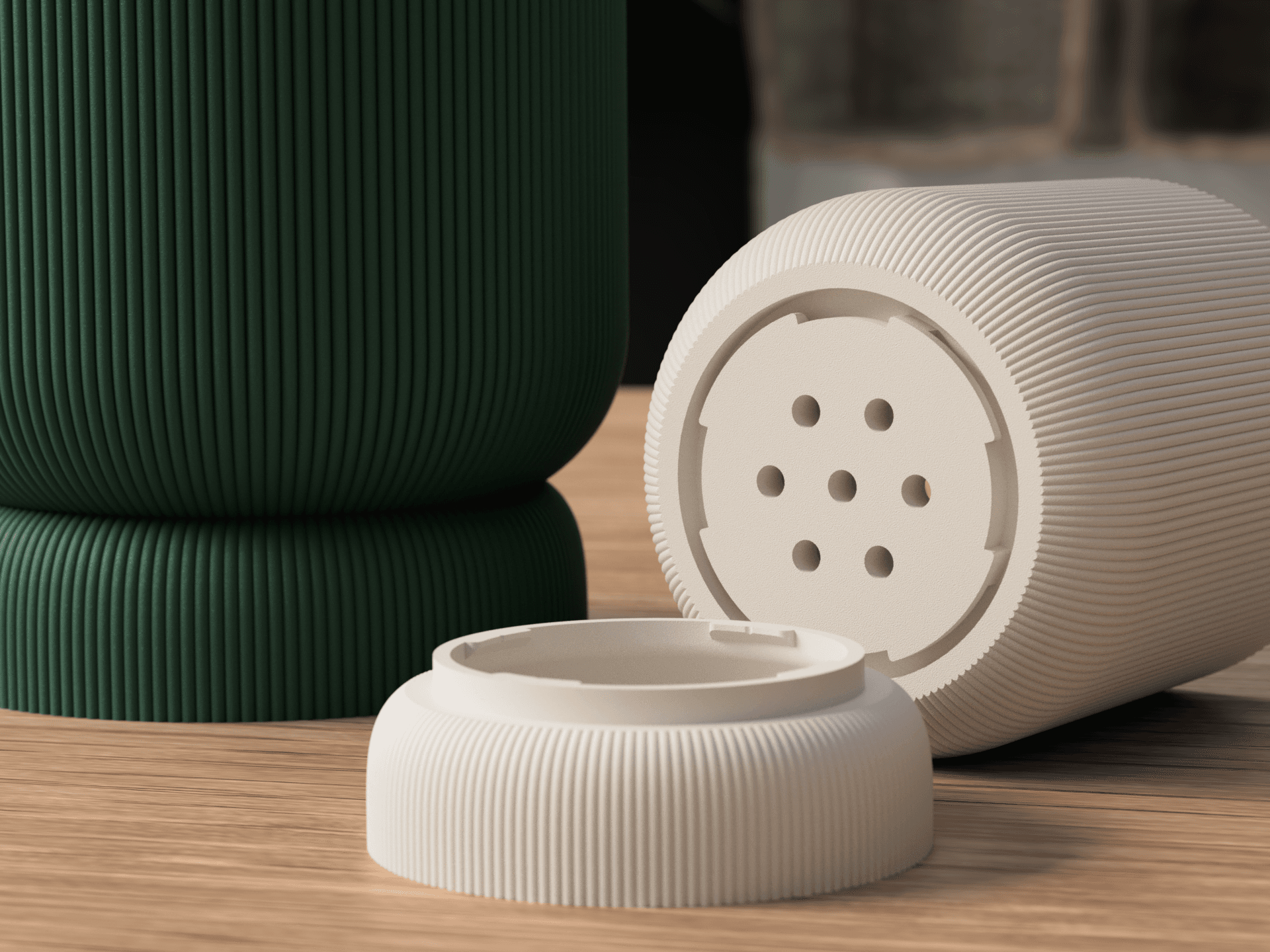 Cache-pot avec Soucoupe Clipsable
