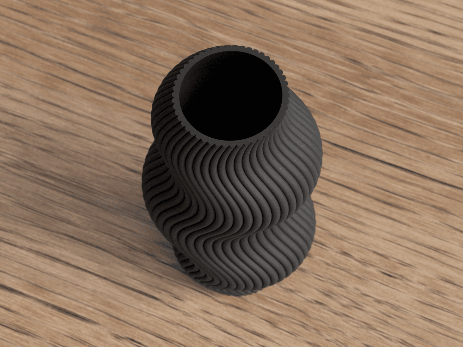 Vase Ondulé Moderne
