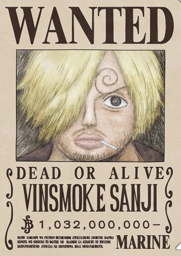 Avis de recherche — Vinsmoke Sanji